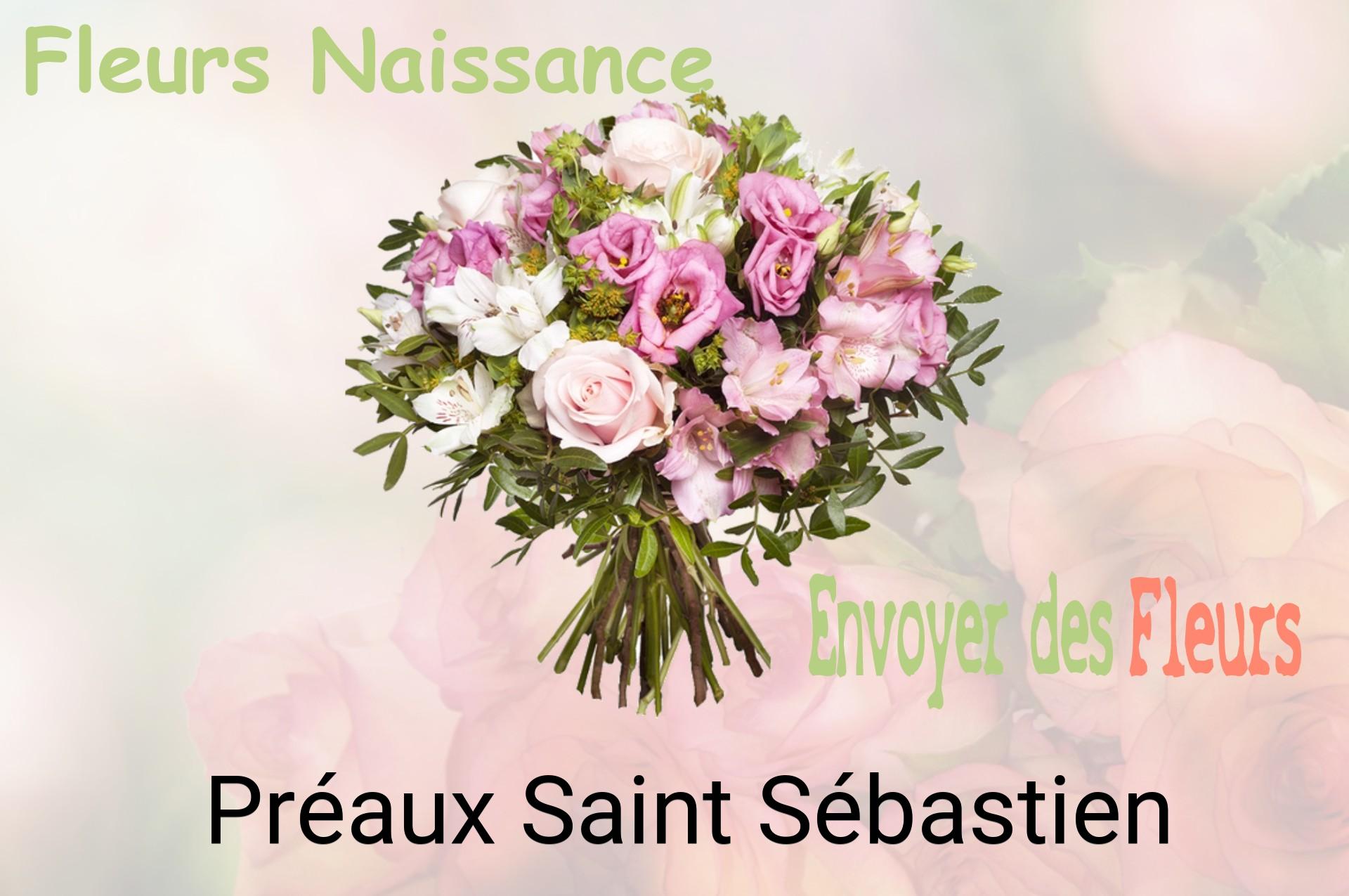 Bouquet de fleurs de naissance livré à Préaux-Saint-Sébastien