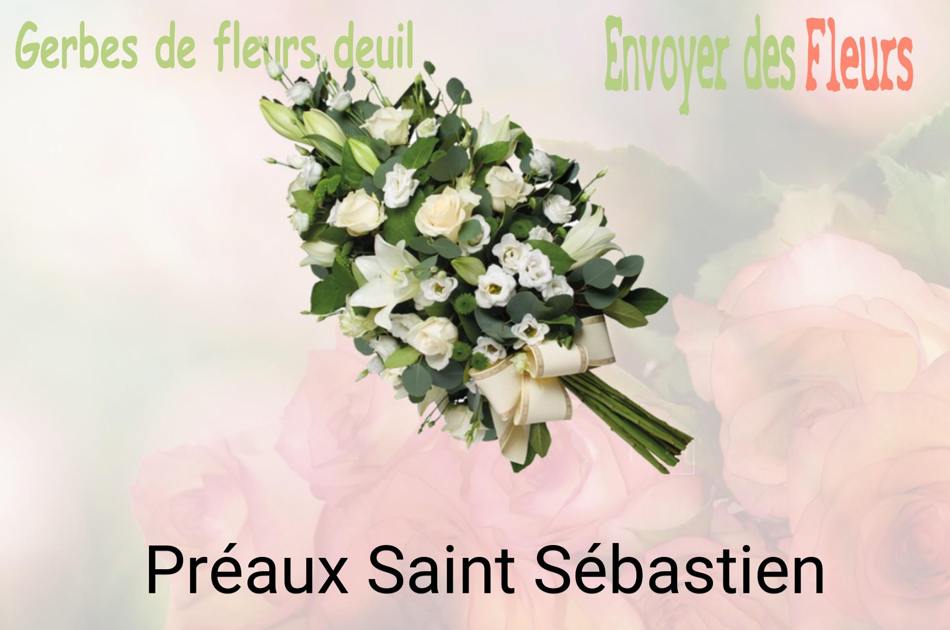 Gerbe de fleurs de deuil livrée à Préaux-Saint-Sébastien